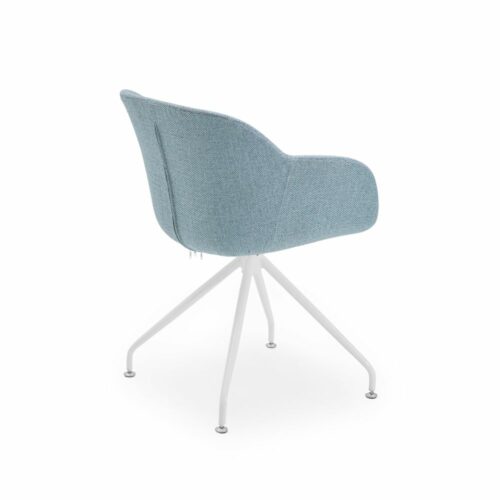Stuhl Shell-Z Pad Eisblau mit Armlehne – Bild 2