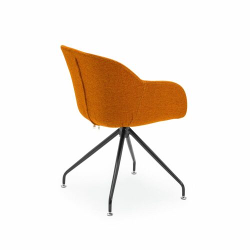 Stuhl Shell-Z Pad Orange mit Armlehne – Bild 2
