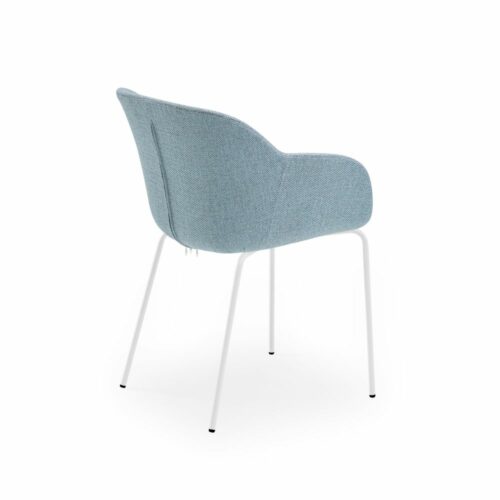 Stuhl Shell-M Pad Eisblau mit Armlehne – Bild 2