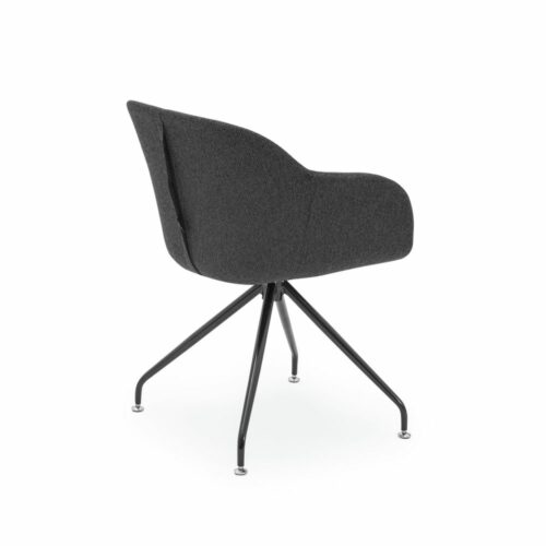 Stuhl Shell-Z Pad Anthrazit mit Armlehne – Bild 2