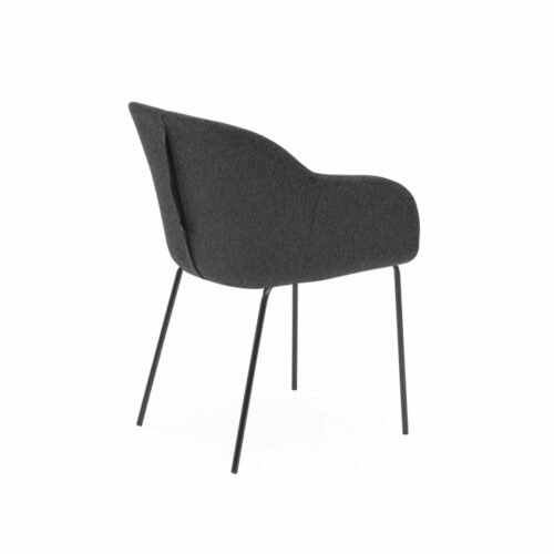 Stuhl Shell-M Pad Anthrazit mit Armlehne – Bild 2