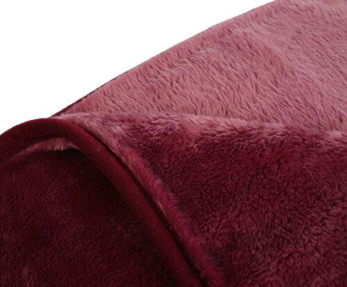 Mikroflauschdecke Premium-Cashmerefeeling Beere (3 Größen) – Bild 3