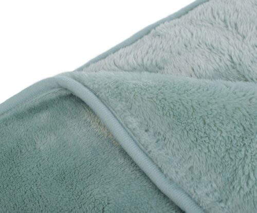 Mikroflauschdecke Premium-Cashmerefeeling Aqua (3 Größen) – Bild 3