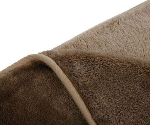 Mikroflauschdecke Premium-Cashmerefeeling Taupe (3 Größen) – Bild 3
