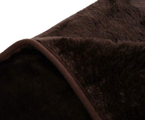 Mikroflauschdecke Premium-Cashmerefeeling Schoko (3 Größen) – Bild 3
