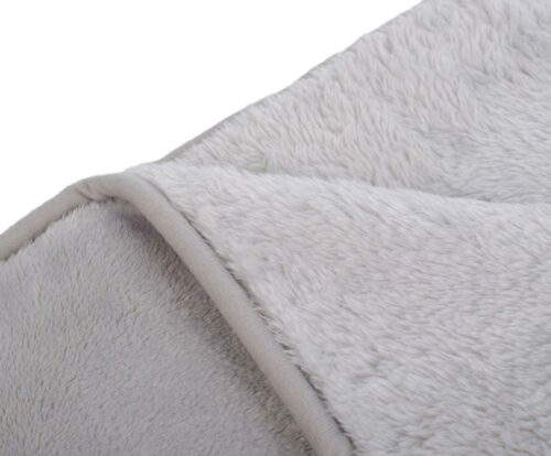 Mikroflauschdecke Premium-Cashmerefeeling Silber (3 Größen) – Bild 3