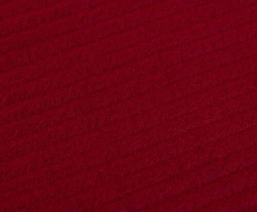 Fleece-Decke STOLA Cordoptik Bordeaux – Bild 2