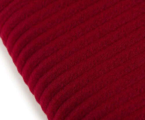 Fleece-Decke STOLA Cordoptik Bordeaux – Bild 4