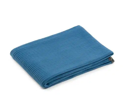 Fleece-Decke STOLA Cordoptik Blau – Bild 1