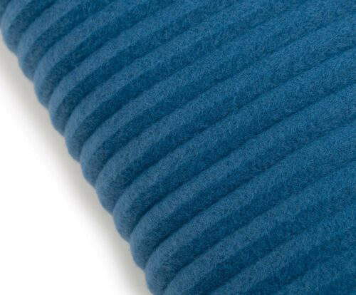 Fleece-Decke STOLA Cordoptik Blau – Bild 4