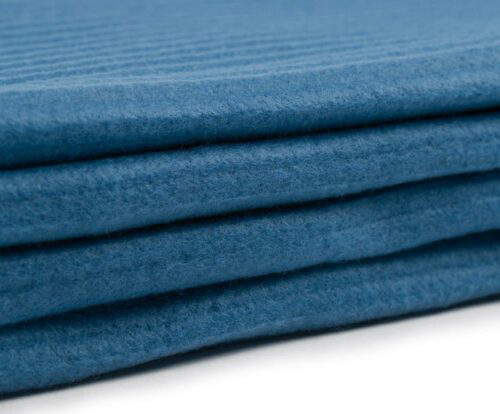 Fleece-Decke STOLA Cordoptik Blau – Bild 5