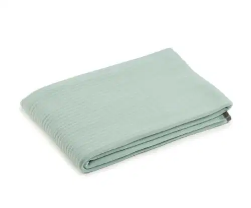 Fleece-Decke STOLA Cordoptik Aqua – Bild 1