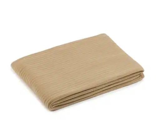 Fleece-Decke STOLA Cordoptik Taupe – Bild 1