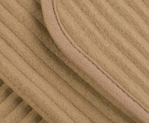 Fleece-Decke STOLA Cordoptik Taupe – Bild 3