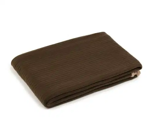 Fleece-Decke STOLA Cordoptik Braun – Bild 1