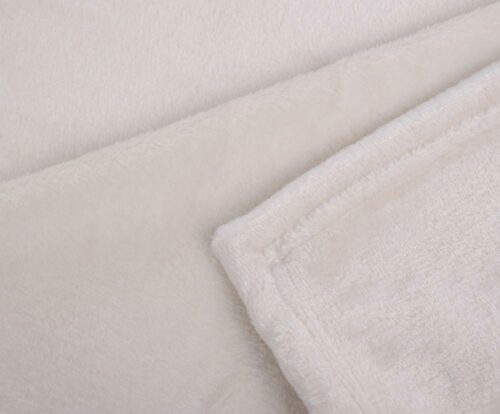 Mikroflauschdecke Memphis-Premium Creme (3 Größen) – Bild 2