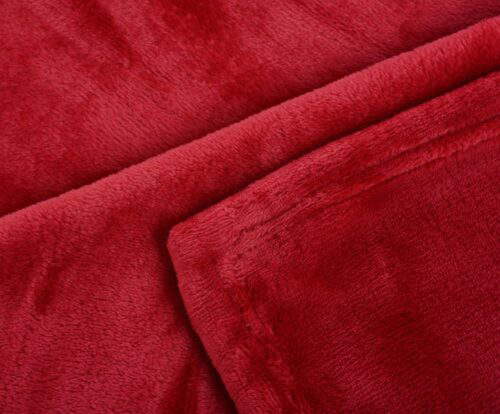 Mikroflauschdecke Memphis-Premium Rot (3 Größen) – Bild 2