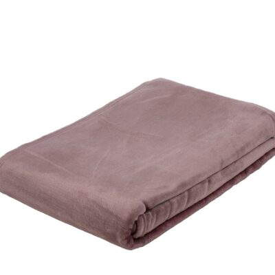 Mikroflauschdecke Memphis-Premium Altrosa