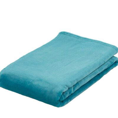 Mikroflauschdecke Memphis-Premium Petrol