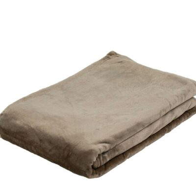 Mikroflauschdecke taupe