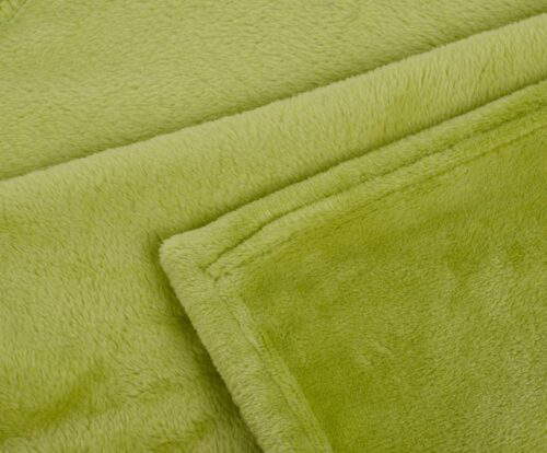 Mikroflauschdecke Memphis-Premium Grün (3 Größen) – Bild 2