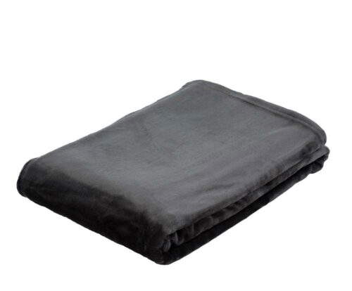 Mikroflauschdecke Memphis-Premium Anthrazit (3 Größen) – Bild 1