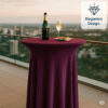Deluxe-Stehtischhusse Luxor Bordeaux (3 Größen) – Bild 6