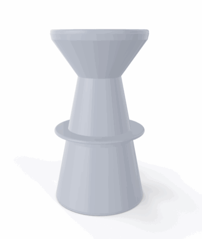 Barhocker Roller 75 Perlgrau