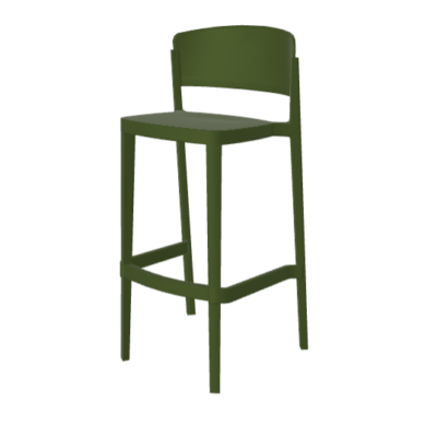 Barhocker Abuela 67 Olive Grün