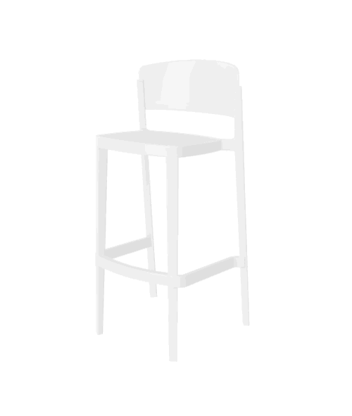 Barhocker Abuela 67 Weiß