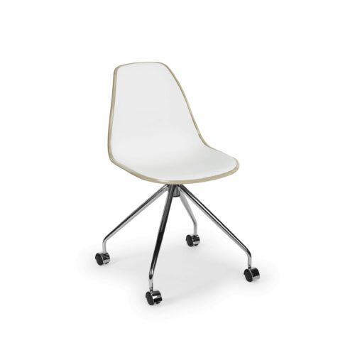 Stuhl Eos-O – Weiß/Beige