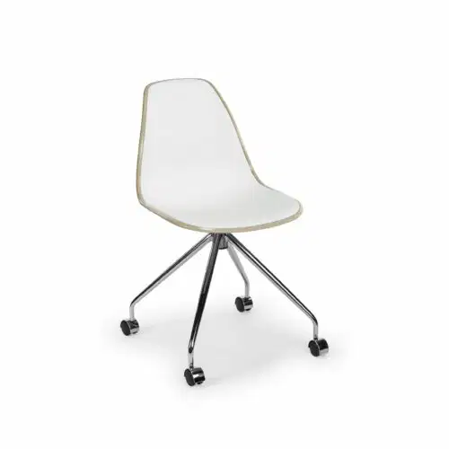 Stuhl Eos-O – Weiß/Beige