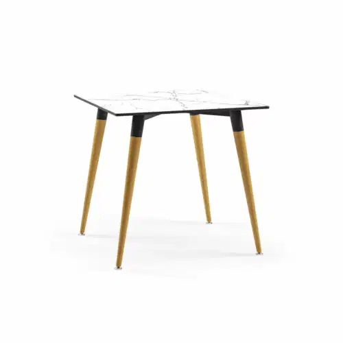 Quadratischer Tisch Lamax-NQ Weißer Marmor