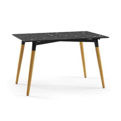 Rechteckiger Tisch Lamax V2 Schwarz Terrazzo