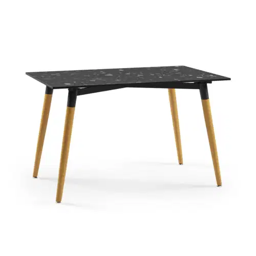 Rechteckiger Tisch Lamax V2 Schwarz Terrazzo