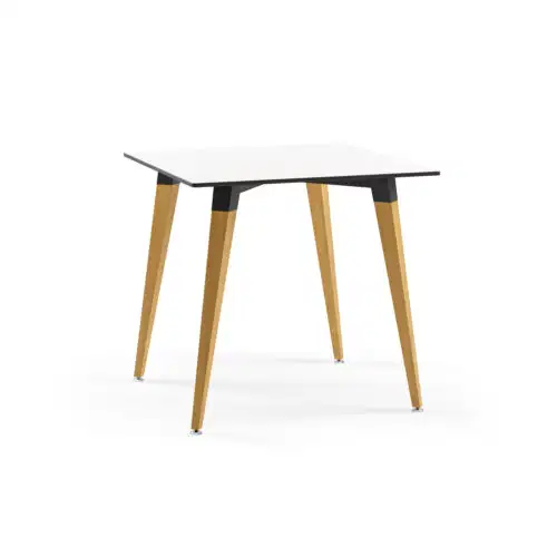 Quadratischer Tisch Holz Lamax Y Weiß