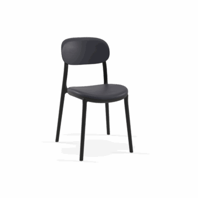 Stuhl Ali Pad – Anthrazit/Schwarz