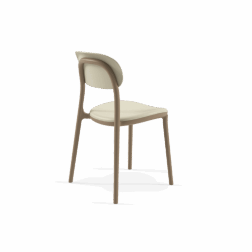 Stuhl Ali Pad – Beige/Kaffee – Bild 3