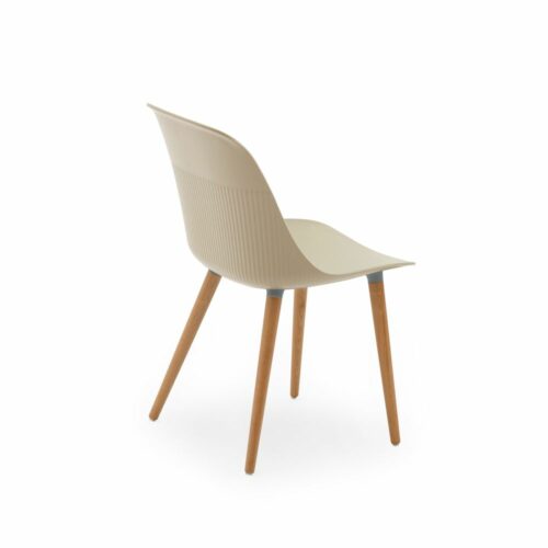 Stuhl Shell N – Beige – Bild 3