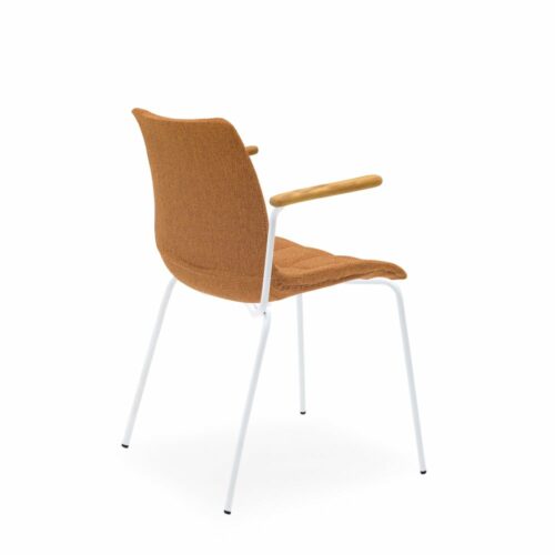 Stuhl Laser-T Pad Orange mit Armlehne – Bild 2