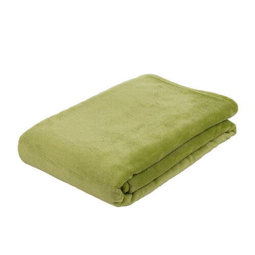 Mikroflauschdecke Memphis-Premium Grün