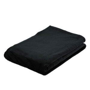 Mikroflauschdecke schwarz