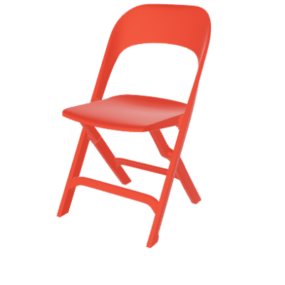 Klappstuhl Flap Rot