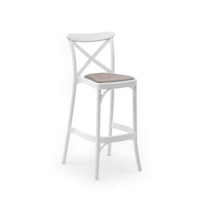 Barhocker Capri Pad Weiß 75 CM