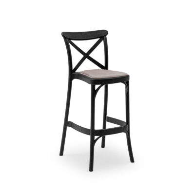 Barhocker Capri Pad Schwarz 75 CM