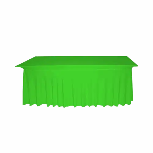 eckige tischhusse grün