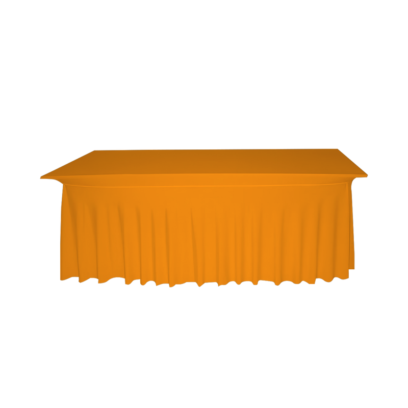 eckige tischhusse orange