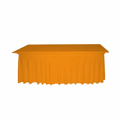 eckige tischhusse orange