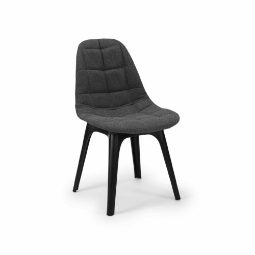 Stuhl Eos W Pad – Anthrazit mit schwarzen Beinen – Bild 2