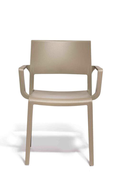 Stuhl Lilibet Mineralgrau mit Armlehne – Bild 2